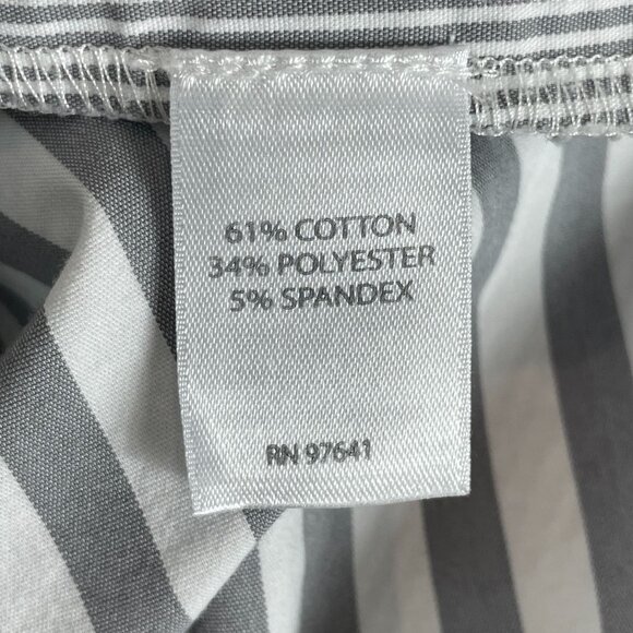 J Jill Wearever Womens Plus 1X Striped Button Up Shirt Long Sleeve Top Blouse - Picture 5 of 11